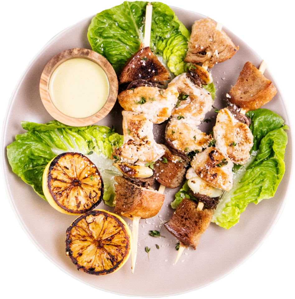 Chicken Caesar Salad Kabob Innit